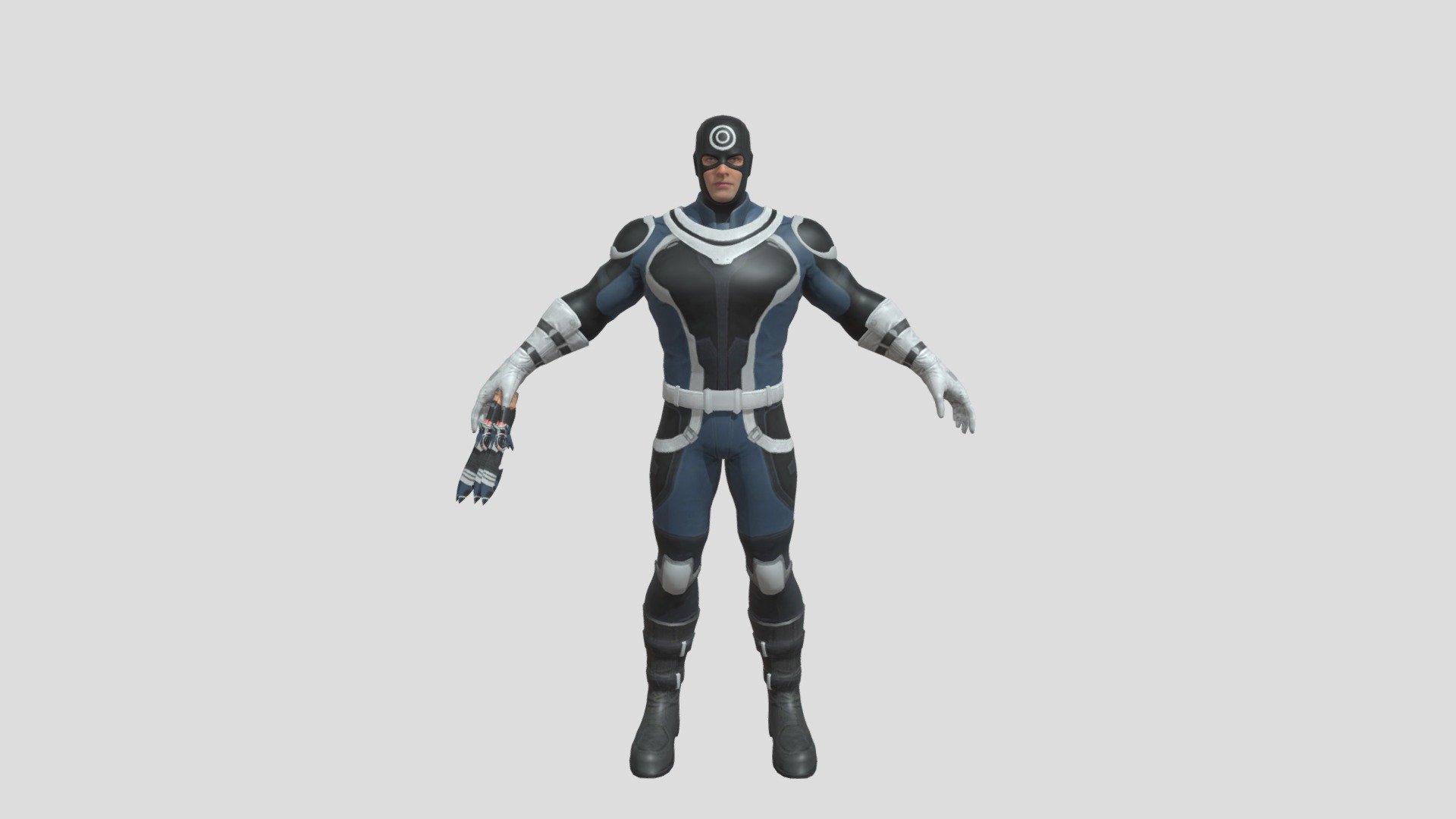 Bullseye is a supervillain appearing in American comic books published by Marvel Comics, This Model Is Well Textured Or Rigged, You Can Download It And Can Use On Your Animations

File Format : 
•FBX
•PNG - Bullseye(Textured)(Rigged) - Download Free 3D model by CAPTAAINR 3d model