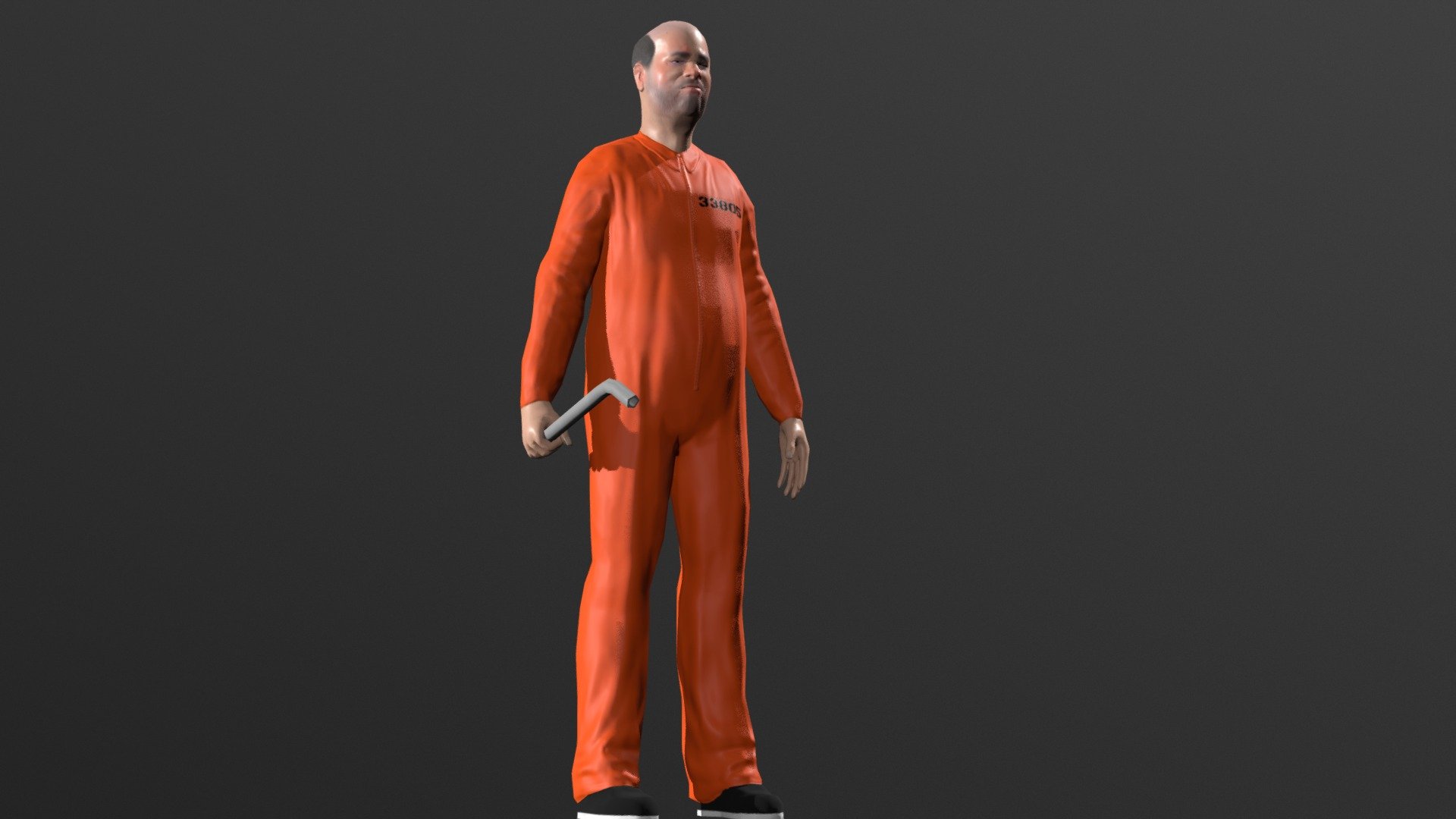 Character Prisoner-02 - Prisoner-02 - 3D model by Nikita Oleinik (@nikita.oleinik) 3d model