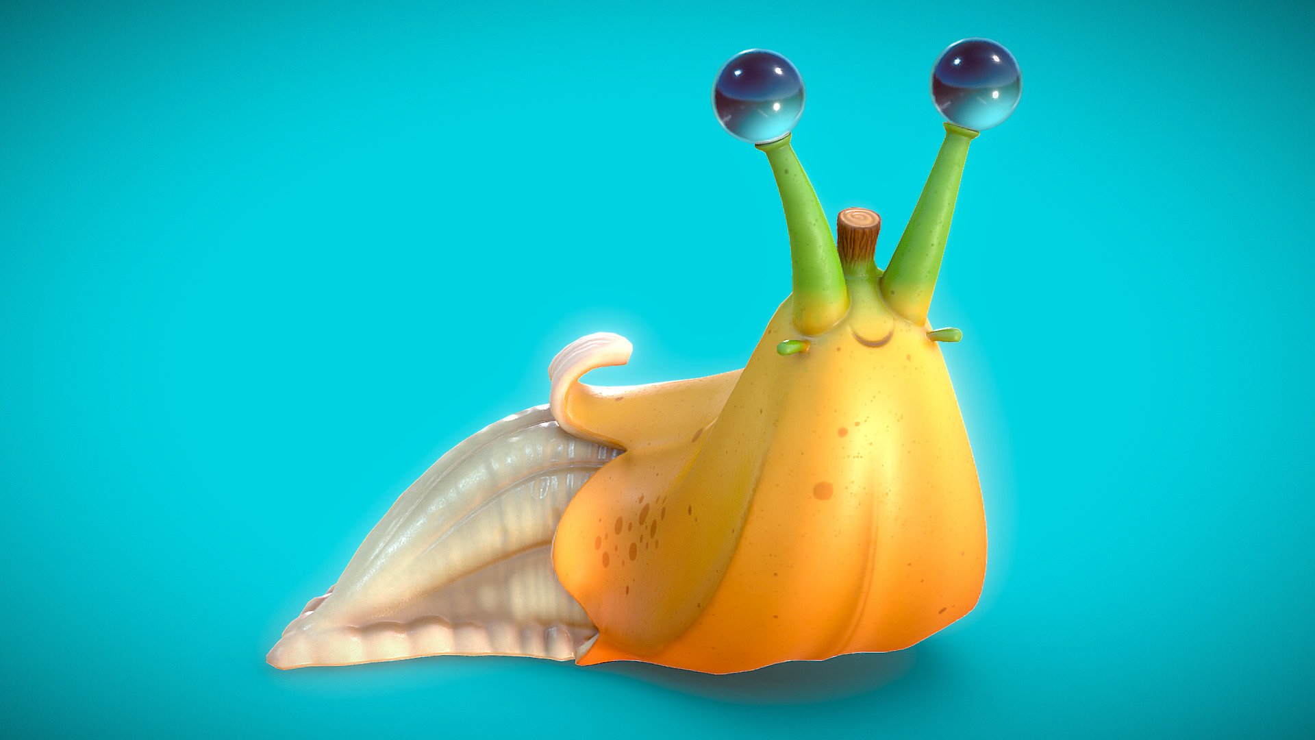 HNY 2023 guys :). This is a Banana Slug based on a concept by Piper Thibodeau . This szene is done with a 2048x2048 pbr material.

More renderings - Banana Slug - 3D model by Sebastian Irmer (@.sebastian.) 3d model