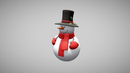 Snowman snowman, winter, scarf, snow, christmas, carrot, smile, tophat, newyear, celebration, merrychristmas, character, creature, mittens