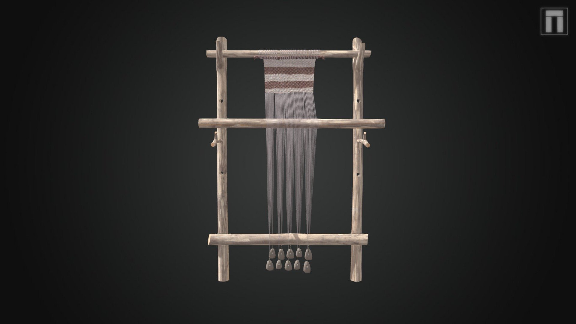 3D Reconstruction of a Bronze Age warp weighted loom for an upcoming VR model based on an unsual settlement near Westbury. The model is a composite based on finds from British archaeological sites 3d model
