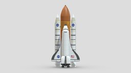 Space Shuttle missile, moon, vehicles, shuttle, discovery, nasa, spacecraft, booster, stage, travel, american, apollo, launch, aircraft, print, rocket, sts, endeavour, 3d, model, usa, space, sts-126
