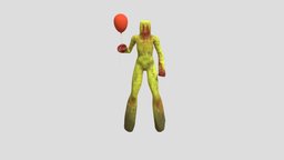 Partygoer 3d Model charactermodel, partygame, creature, monster, horror, backrooms