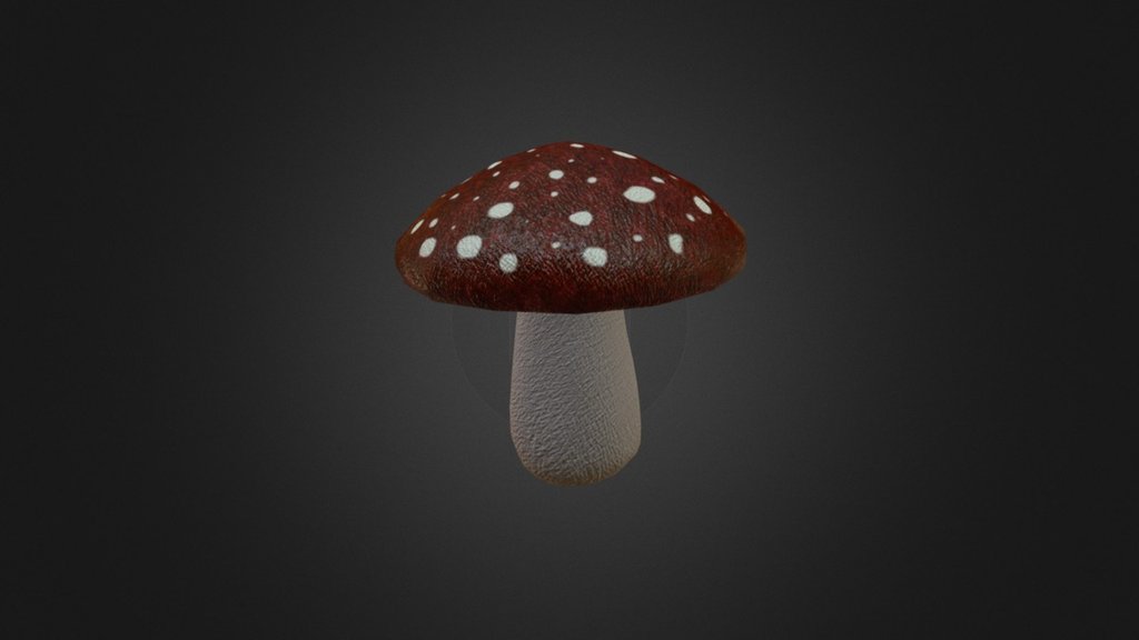 Another asset for my game project&hellip;a mushroom that will be a base for the mushroom houses that some NPCs in the game will live in.  :) - Mushroom - 3D model by Arisen 3d model
