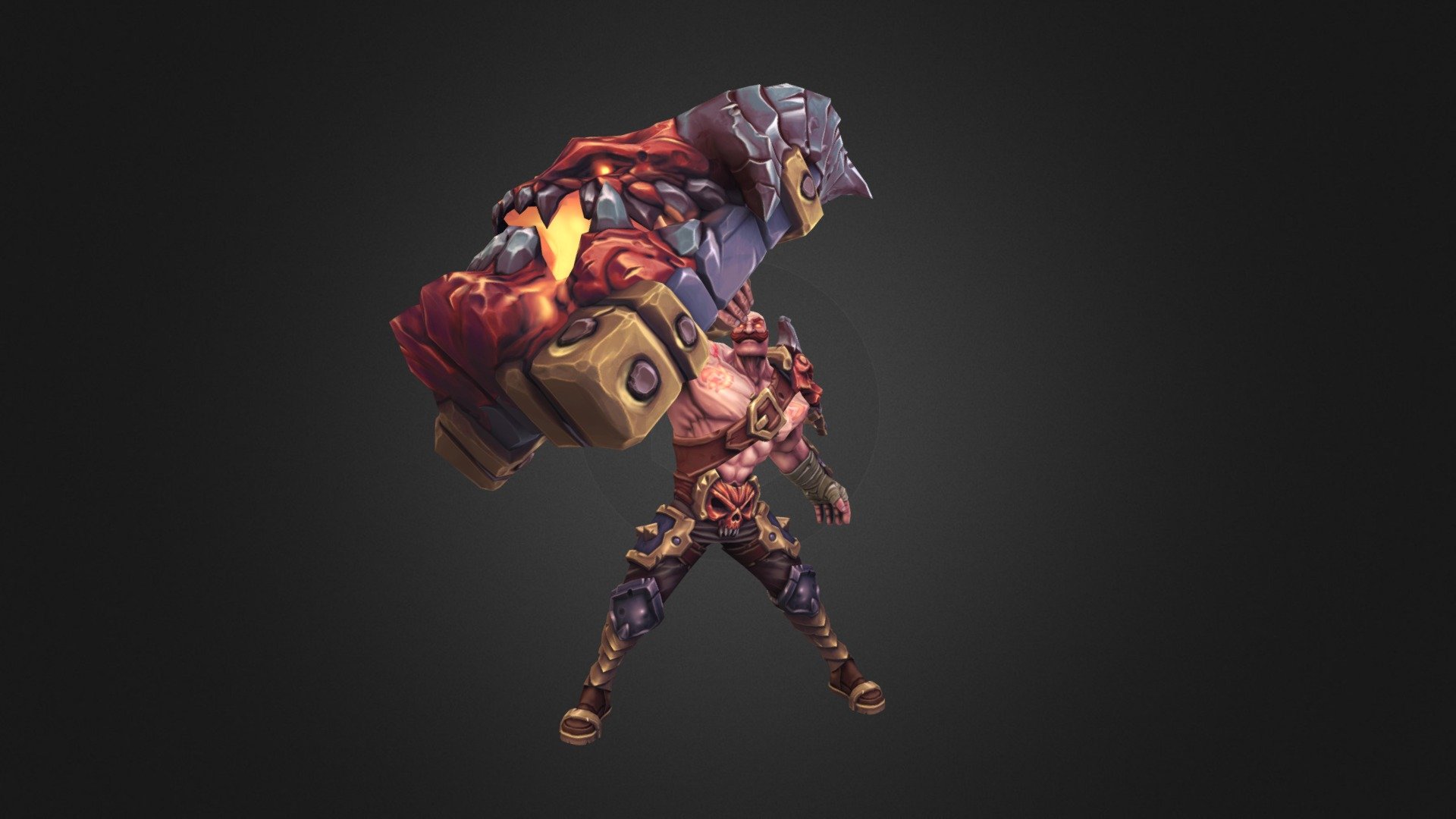 Braum - Riot competition - Braum - 3D model by jeebs 3d model