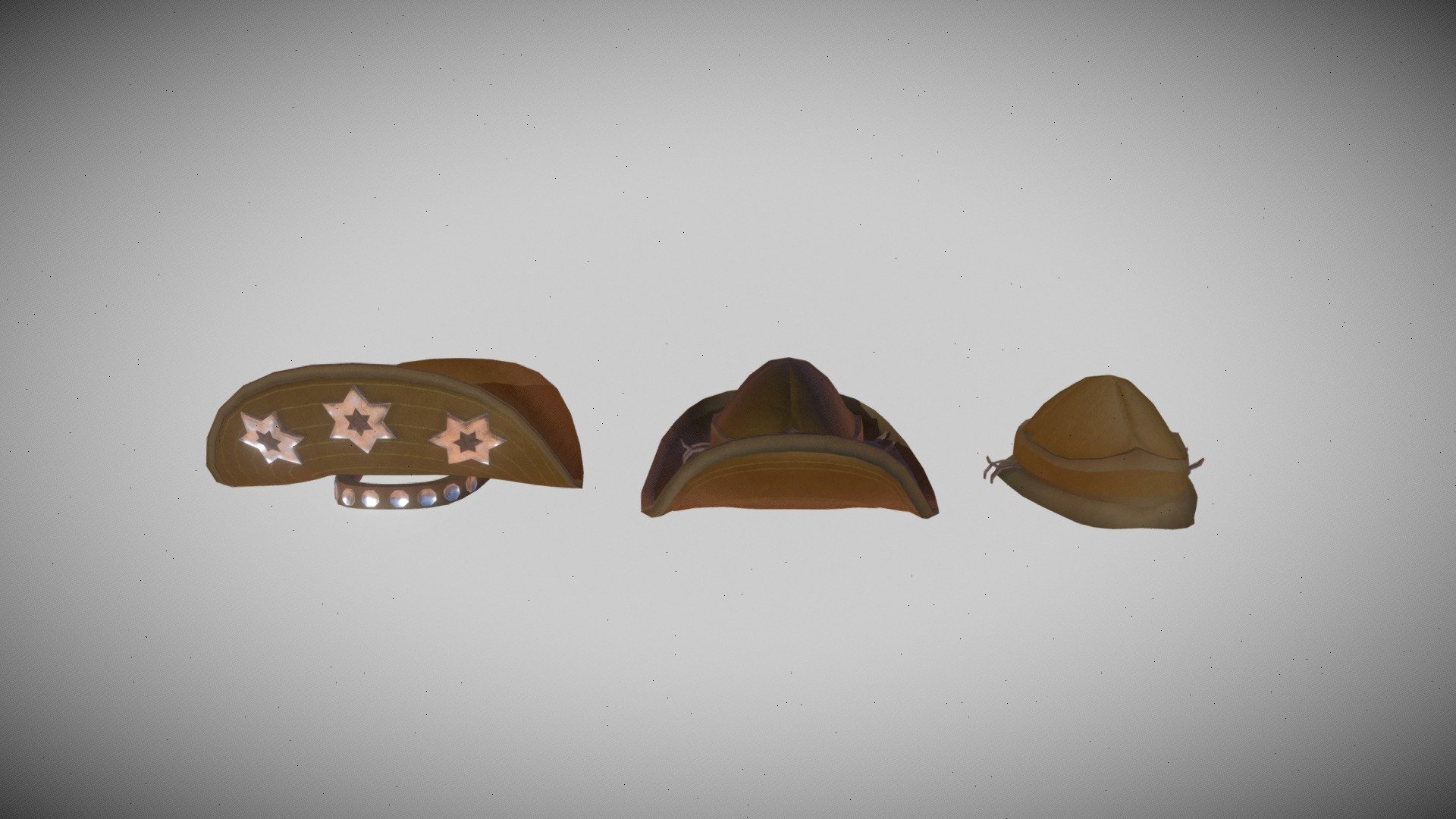 Traditional leather hats used in the Nordeste region of Brasil and the large variation historically used by cangaceiros. Model comes in .blend, .obj, .fbx files with 2048x2048 textures:




Albedo

Roughness

Metallic

Specular

Normal

AO
 - Nordestino - Cangaceiro Leather Hats - Buy Royalty Free 3D model by Machine Meza (@maurib98) 3d model