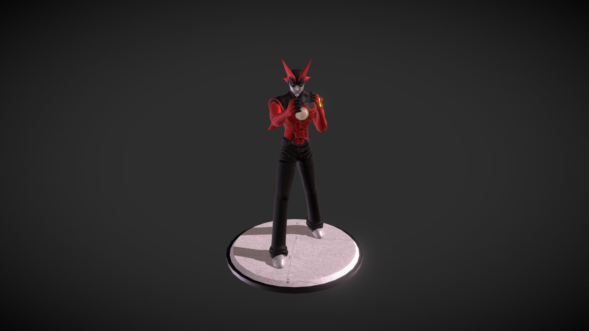 3d model in honor of the character Zetman, from the anime of the same name, made using Blender and Substance Painter 3d model