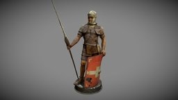 Roman legionnaire archeology, soldier, army, statue, relief, religion, mythology, roman, photogrammetry, 3dscan, war