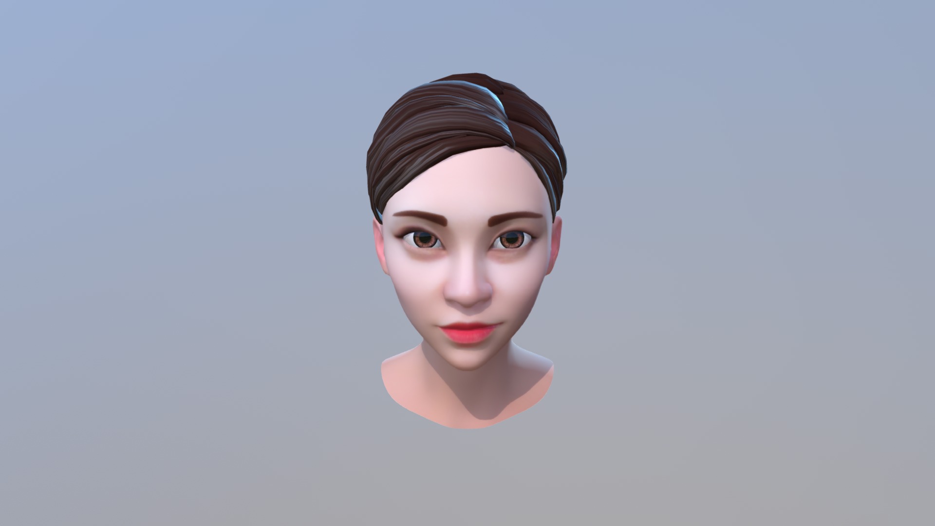 woman_cartoon_avatar - 3D model by Wolf3D (@wolfprint3d) 3d model