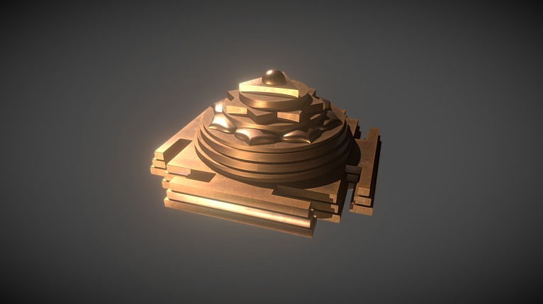 Published by 3ds Max - Pratyangira Yantra Copper - Download Free 3D model by Francesco Coldesina (@topfrank2013) 3d model