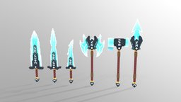 [ MC ] Item : Rune Frost rune, frost, fantasyweapon, iceweapon, blockbench, minecraft-models, weapon, minecraft, weapons, fantasy, minecraftweapon