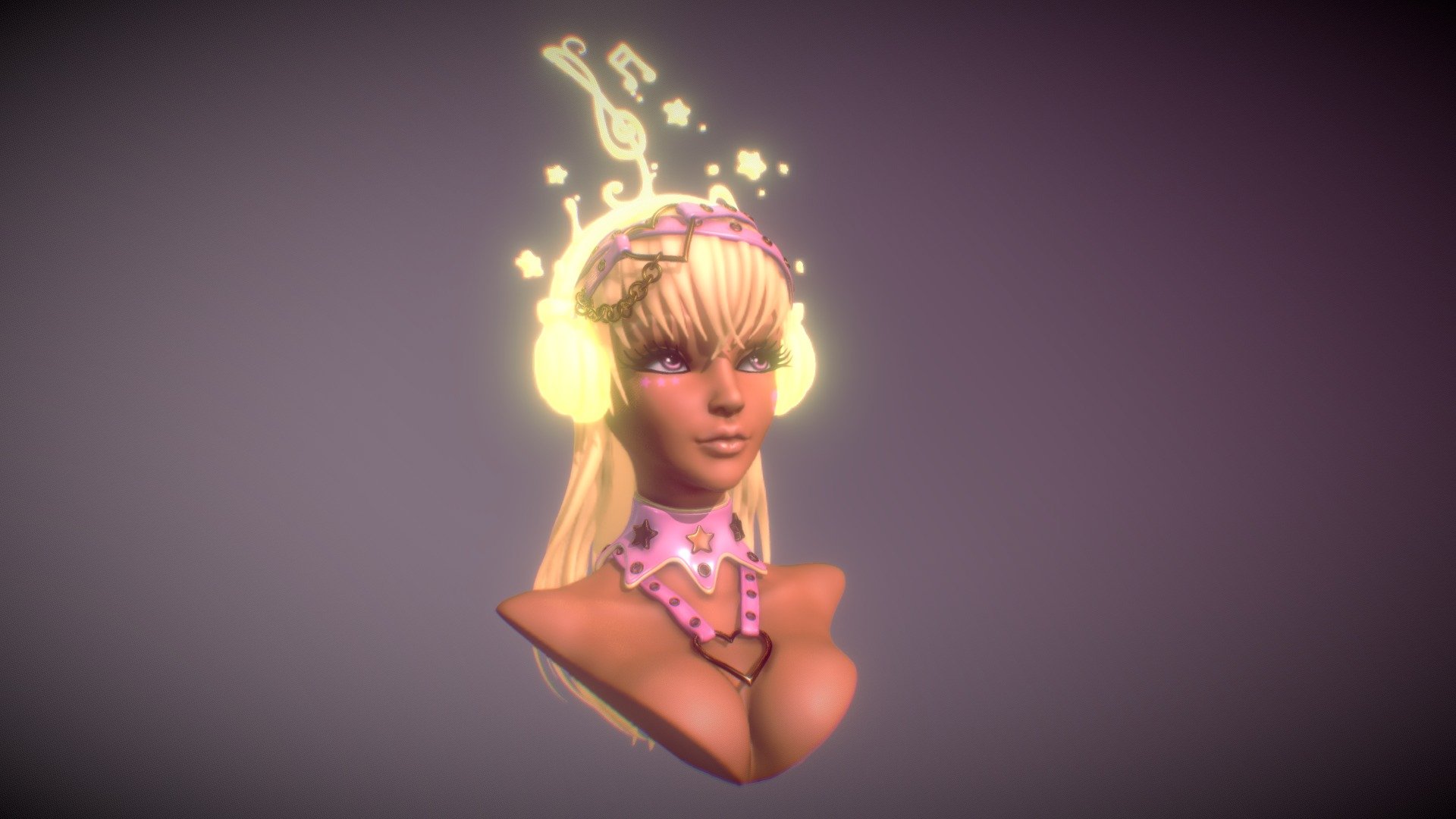 Stars in the heaven sing a music , can you feel it - Stars Melody - Buy Royalty Free 3D model by benjamincolombier 3d model