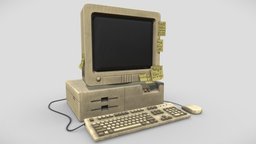 Old Computer macintosh, office, computer, apple, vintage
