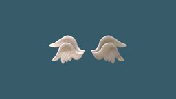 Golden Angel Wings - Buy Royalty Free 3D model by Leonardo Carvalho  (@livrosparacriancas) [efb849b]
