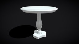 Round Garden Table 3D Print bedroom, dresser, small, side, medieval, surface, end, worn, furniture, table, unique, marble, realistic, elegant, quality, saxon, furnishings, highend, house, church