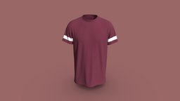 T-Shirt New Design virtual, cloth, textile, jacket, top, new, tee, obj, fbx, making, apparel, tops, gltf, design, clothing