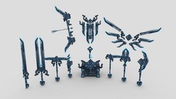 Cyber Enforcer Animated Weapon Set
