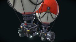 BellyDream baloon flying, gas, airplane, dream, hot, baloon, ndo, quixel, ddo, propeller, airship, kinect, belly, hotairballoon, unity, cartoon, game, photoshop, blender, pbr, gameart, air, gameasset, ship