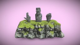 #RTJ4D Easter Island cliff, easter-island, hoa, hakananaia, rtj4d, rtj4dcontest, rtj4dchallenge