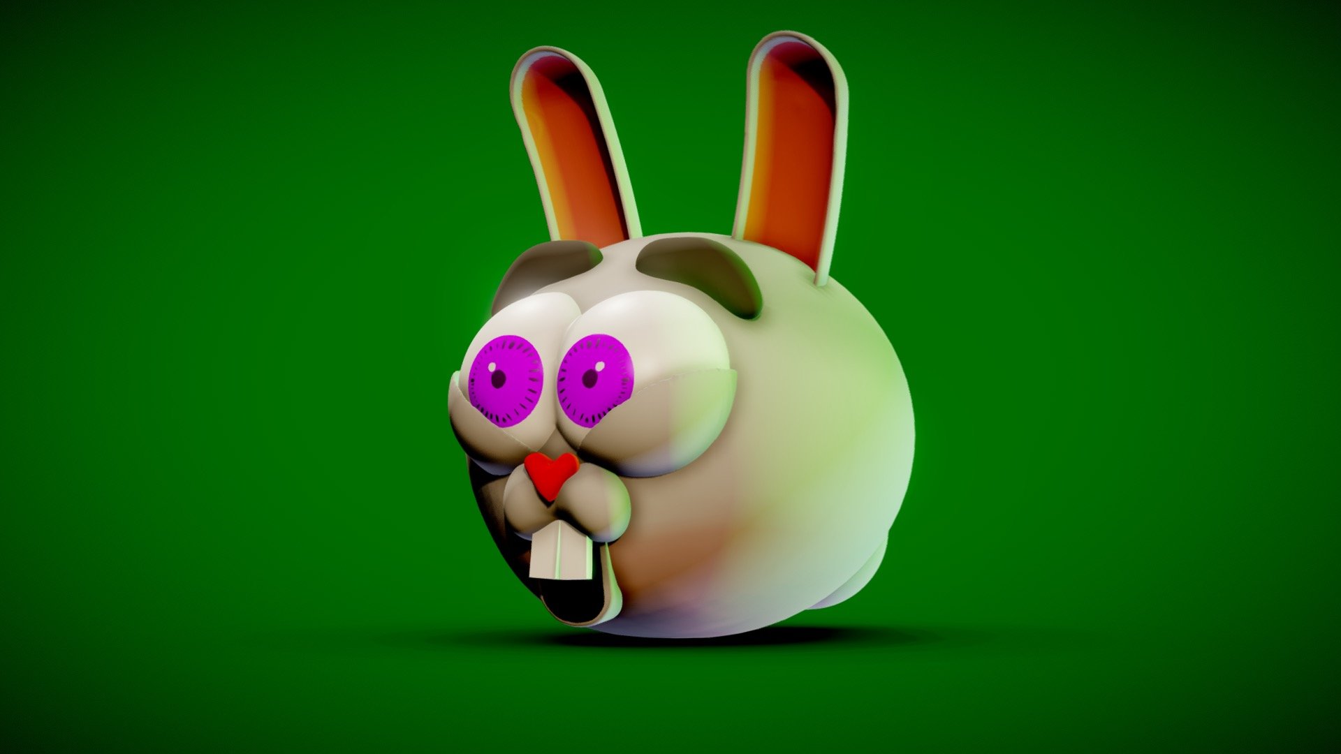 cartoon bunny rabbit - Bunny Cartoon character - 3D model by ByteHawk 3d model