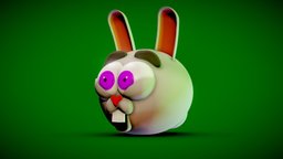 Bunny Cartoon character rabbit, bunny, cartoony, cartoon, stylized, nomadsculpt