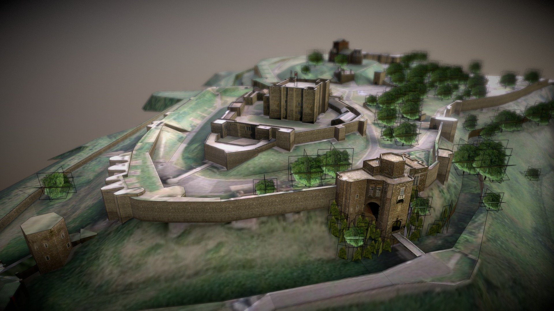 Model made by baco yohano and shared on sketchup warehouse:

https://3dwarehouse.sketchup.com/user/0553123819038560175902261/baco-yahanno?nav=models - Dover Castle - 3D model by McFry 3d model