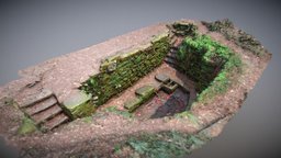 Forest Pit archeology, ruins, forest, grass, pit, scenery, heritage, old, jungle, metashape, agisoft, photoscan, photogrammetry, asset, scan, stone, rock