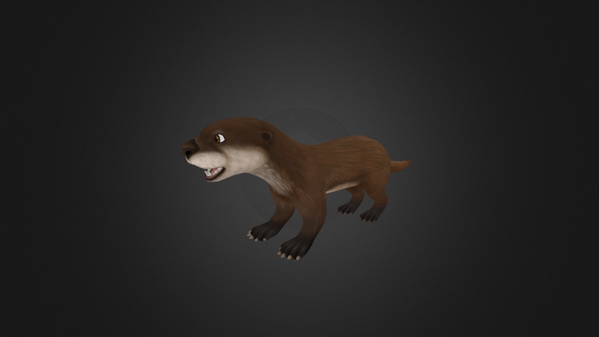 North American river otter - Otter - 3D model by Pei Hong Tan (@peihongtan) 3d model