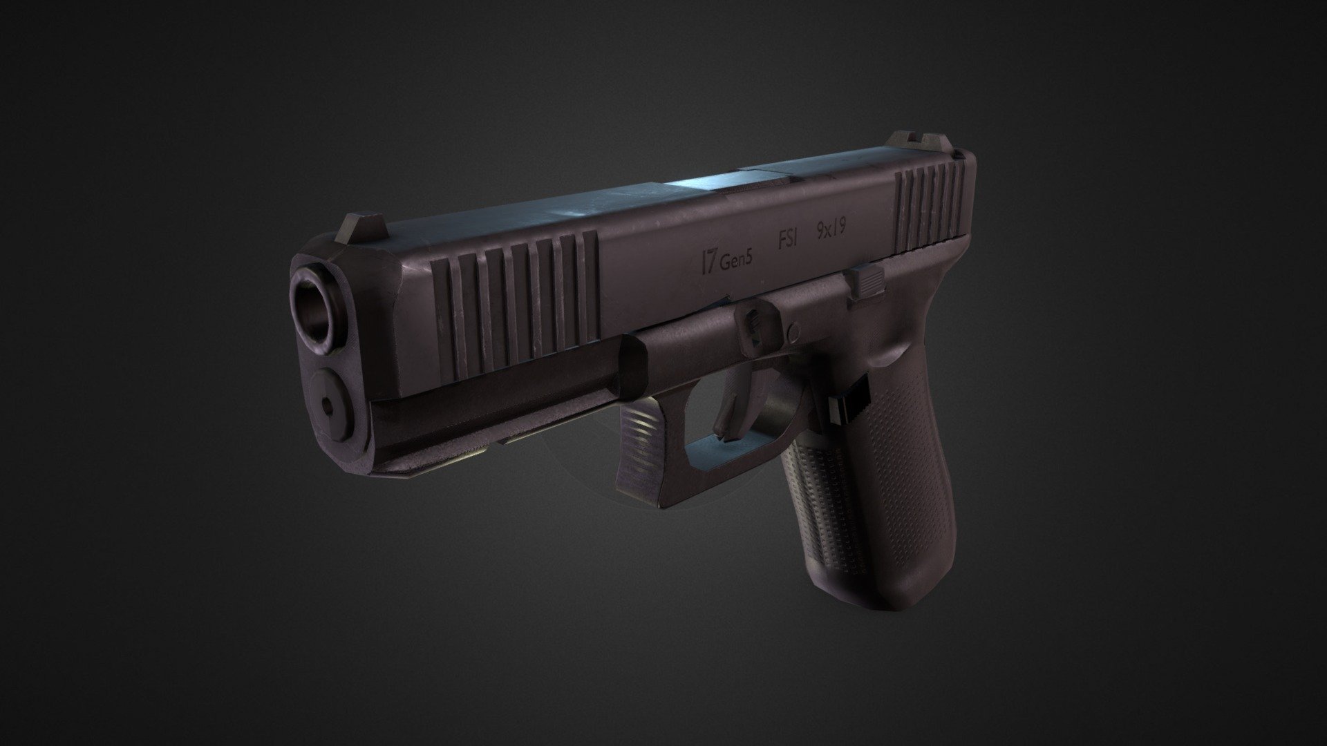 My first high-quality model.
Textured with Quixel Mixer.

Quick Renders:

 - G17 gen5 Handgun - 3D model by Kandux 3d model