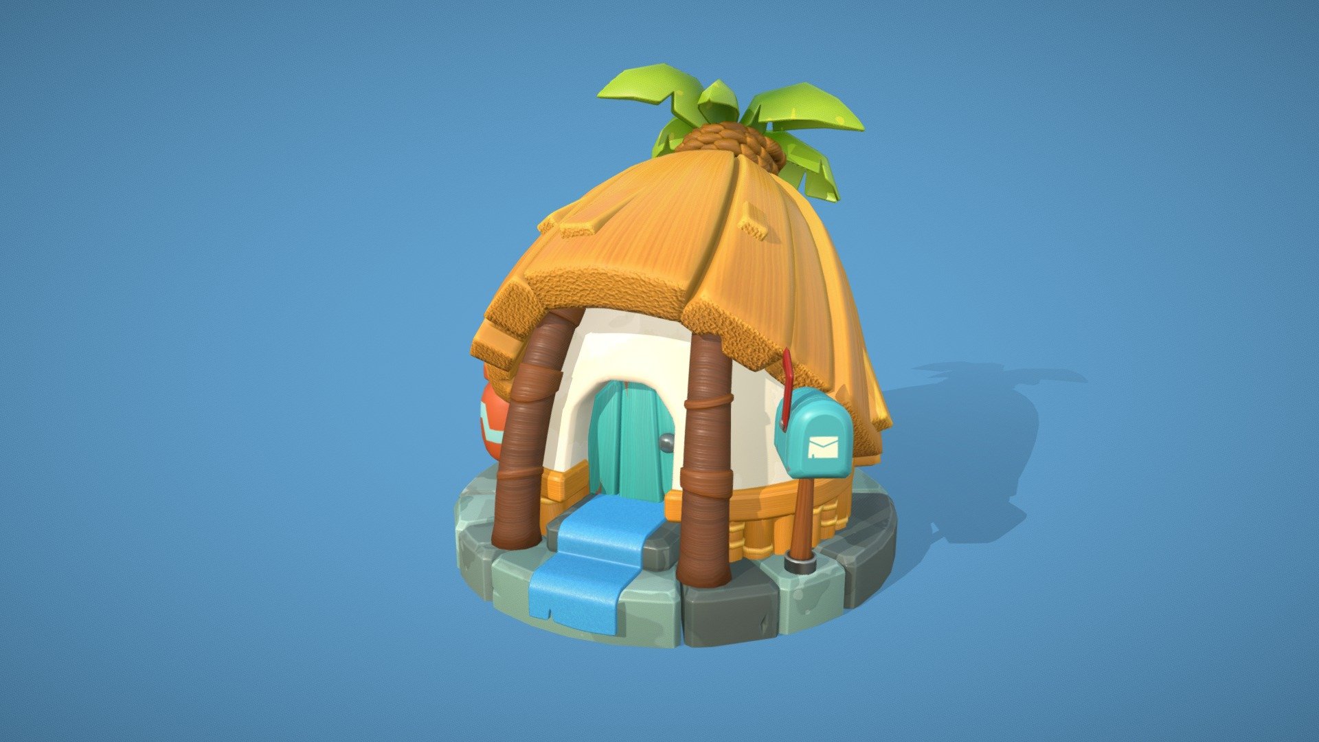Fan art of a house I saw in a SuperCell game &ldquo;Boom Beach Frontlines