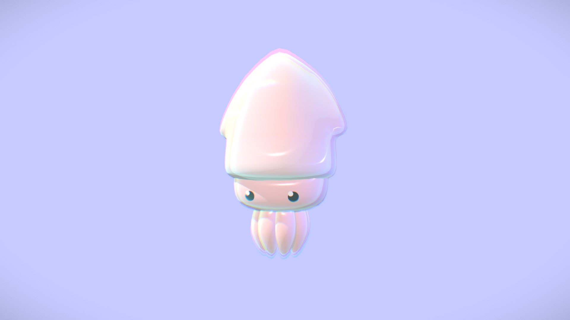 A cute little squid🦑🦑 - squid - Download Free 3D model by carlin.chu 3d model