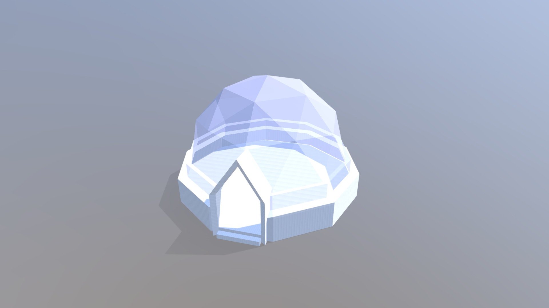 Low Poly - Glass Dome - 3D model by Robert Mota (@robertmota) 3d model