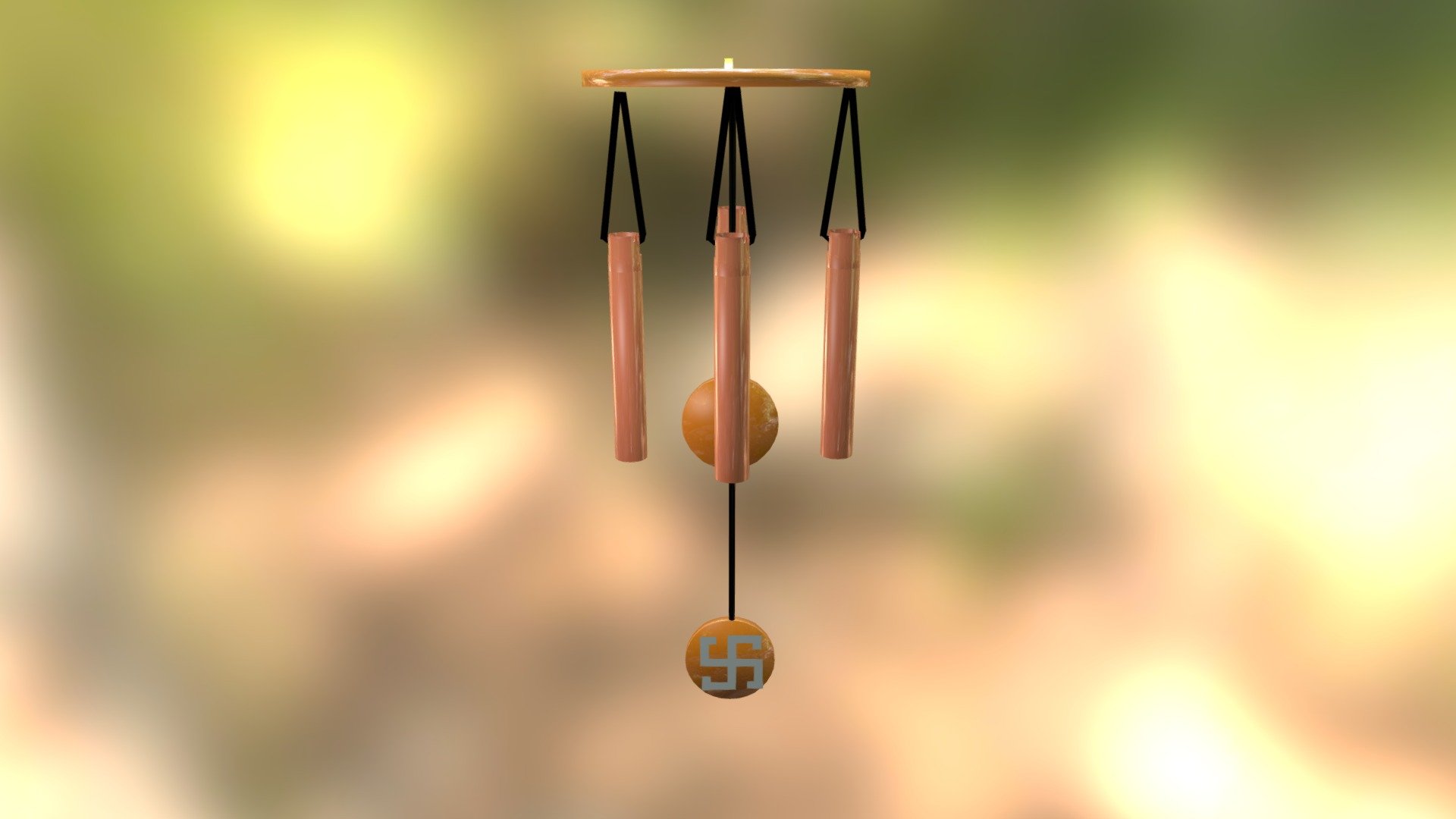 WIND CHIME - Download Free 3D model by Sameer Thigale (@sameerthigale) 3d model