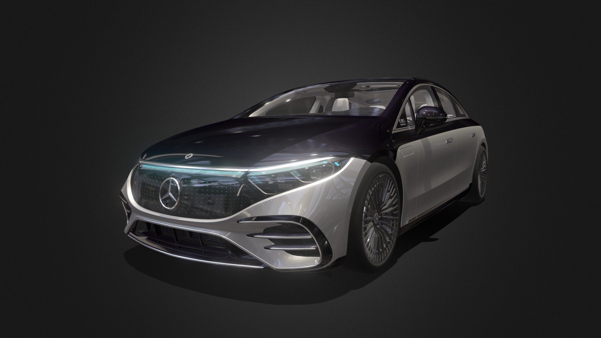 Mercedes Benz EQS580 2022 - 3D model by Davidson (@a0930582398) 3d model