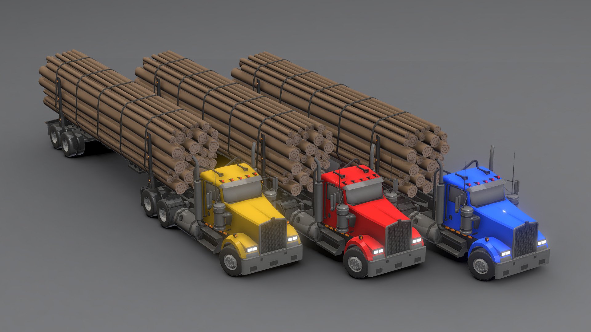 Kenworth Truck Low-poly 3D.




You can use these models in any game and project.




This model is made with order and precision.




The color of the body and wheels can be changed.




Separated parts (body. wheel.Trailers ).




Very low poly.




Average poly count: 34/000 Tris.




Texture size: 128/256 (PNG).




Number of textures: 2.




Number of materials: 2.




format: fbx, obj, 3d max


 - Kenworth Truck Low-poly 3D - Buy Royalty Free 3D model by Sidra (@Sidramax) 3d model