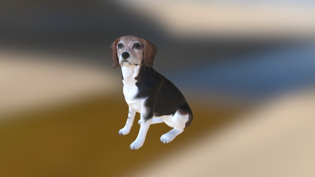 Beagle - 3D model by 3dpetshop 3d model
