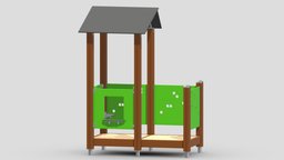 Lappset Play House 02 tower, frame, bench, set, children, child, gym, out, indoor, slide, equipment, collection, play, site, vr, park, ar, exercise, mushrooms, outdoor, climber, playground, training, rubber, activity, carousel, beam, balance, game, 3d, sport, door