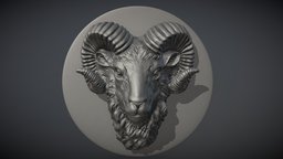 Ram Head Medallion