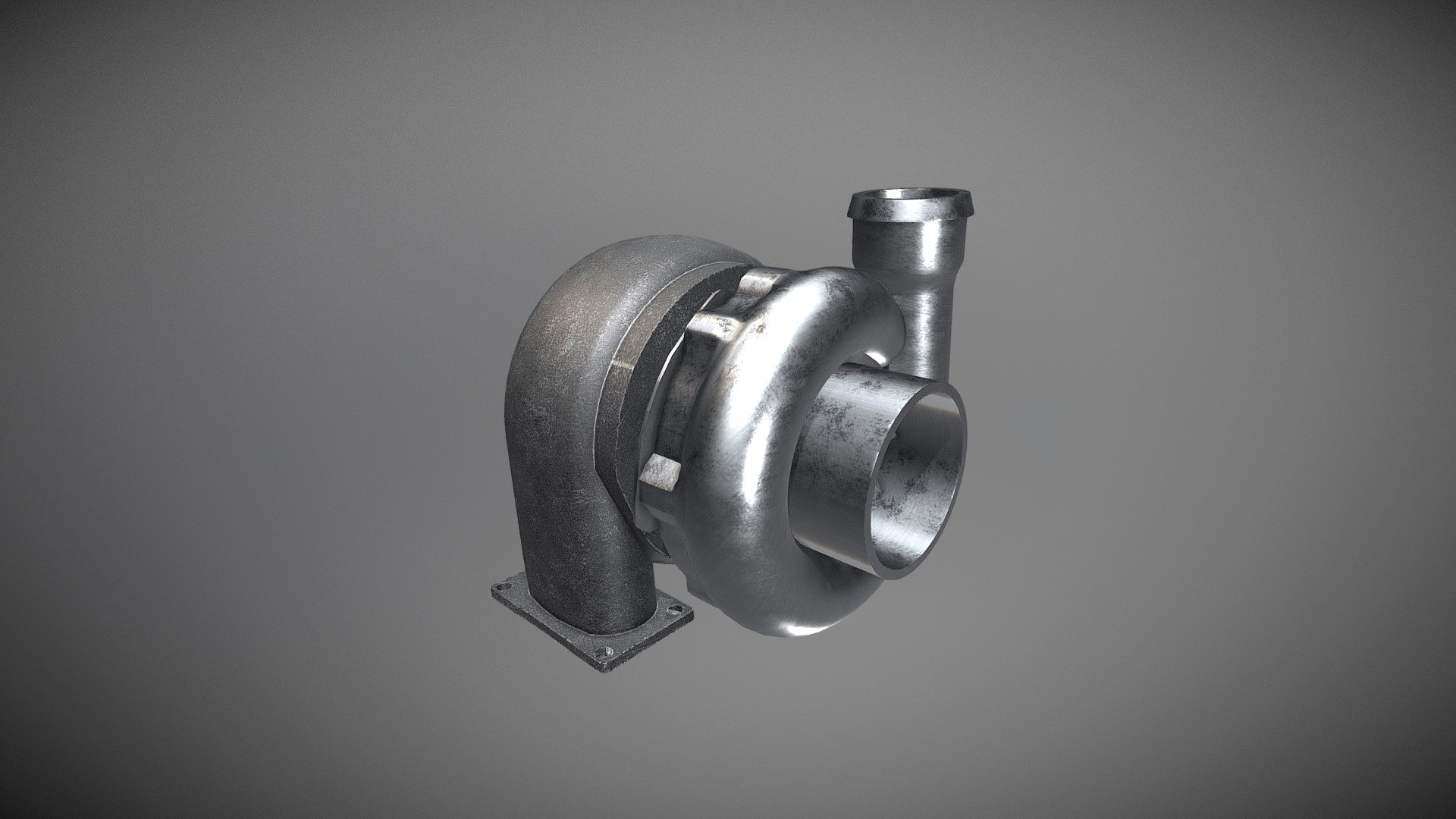 This is just a Basic model of a Turbo Charger that is commonly found on most modern day performance cars and vehicles 3d model