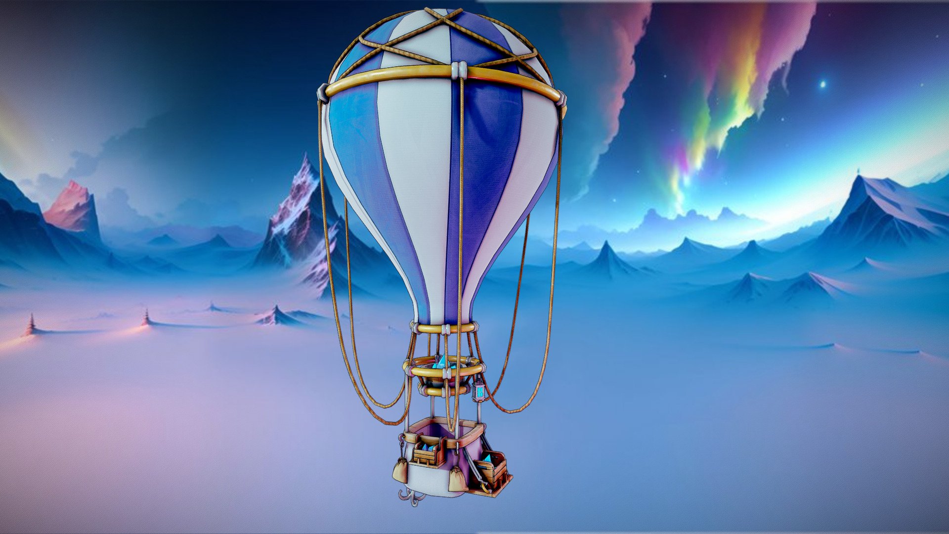 Stylized 3D Hot Air Balloon //  Textures Crafted with 3D Coat and  Modeled in 3ds Max. Visit my portfolio: https://www.artstation.com/wacom