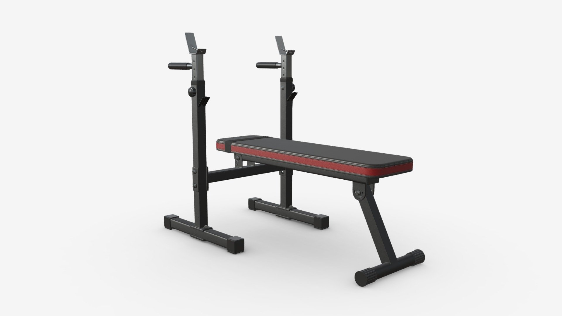 Adjustable weight bench dip station - Buy Royalty Free 3D model by HQ3DMOD (@AivisAstics) 3d model