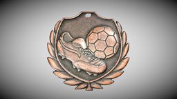 Football Medal2 medallion, metashape