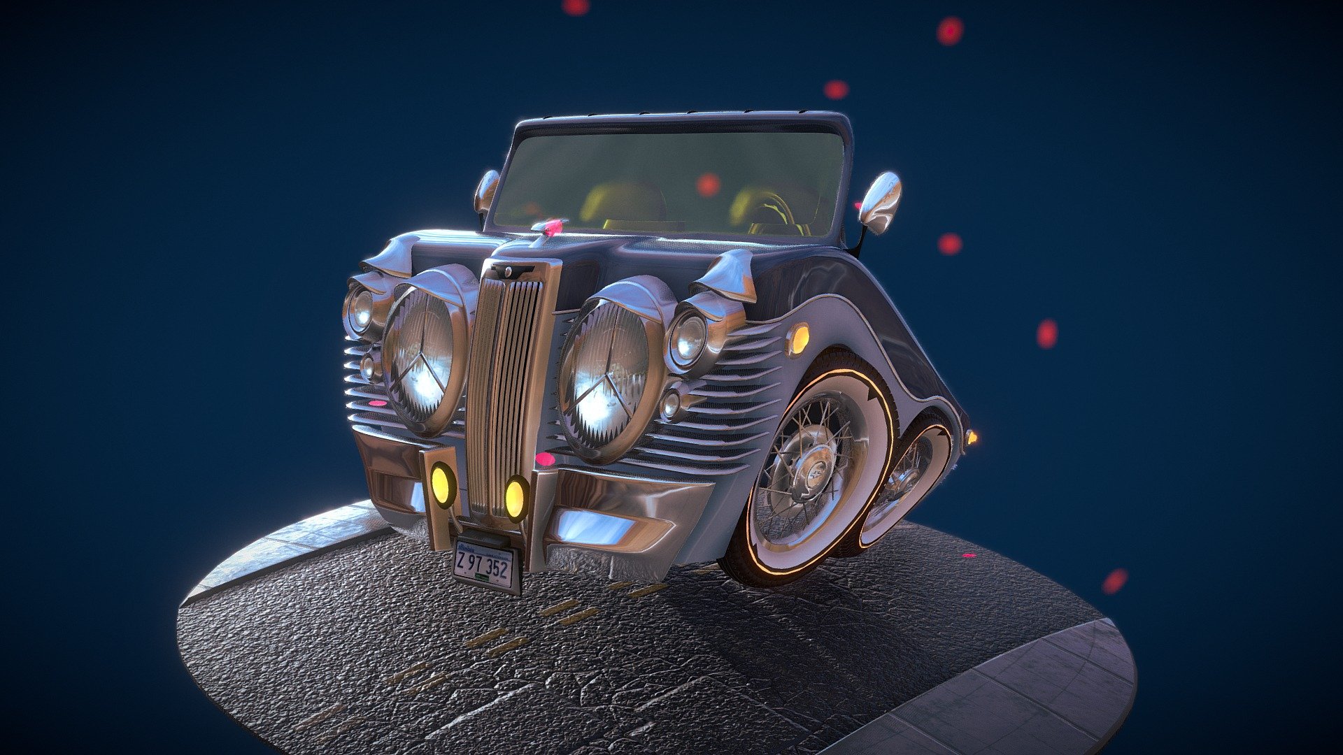 Stuts car has been my favourite car! I dont think i did justice to the car. The original STUTS looks like a Stuart Little with big head lamps.

Insta: https://www.instagram.com/dedrox__/
Check out my renders in artstation: https://www.artstation.com/artwork/wJ5od6 linktr.ee/DEDROX2K - cartoon vintage car stuts - Download Free 3D model by DEDROX (@Raghavprasanna) 3d model