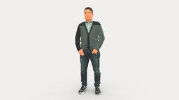 Man Sneakers And Sweater 0617 clothes, miniatures, realistic, sweater, sneakers, character, 3dprint, model, man