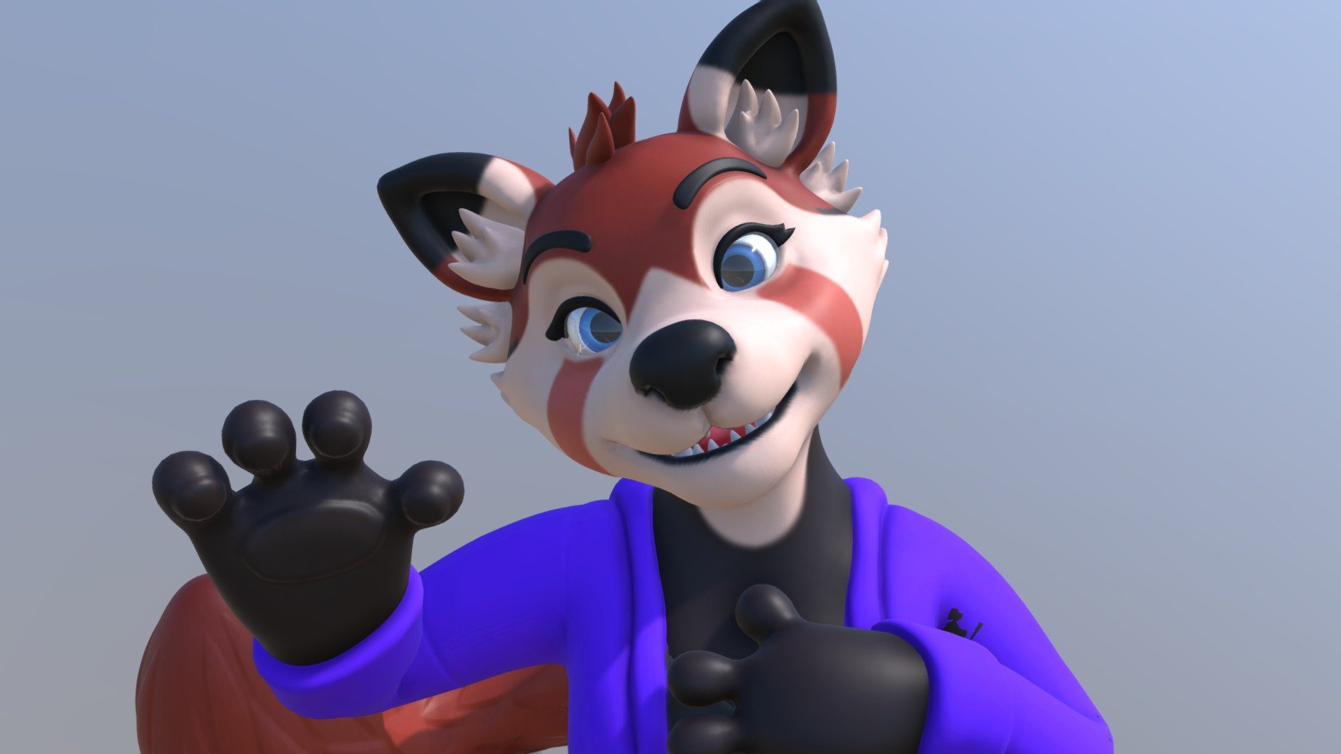 This is Nuki the red panda!
she is a rather humble energetic redpanda who enjoys going on random adventures and discovering new friends on her adventures! - Nuki the redpanda! - 3D model by Lizzy Koopa (@LizzyKoopa) 3d model