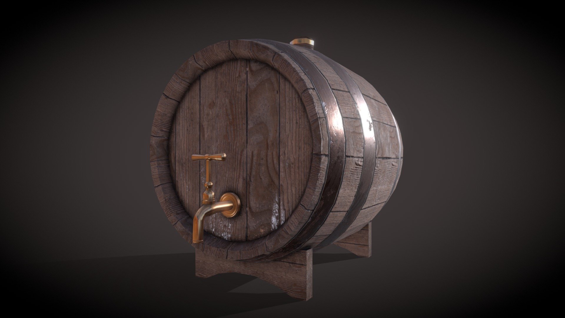 Low-poly asset for VR game - Beer barrel - Download Free 3D model by pronko.tata (@pronko.tateb0776e64de54e50) 3d model