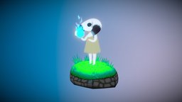 You found a spirit orb! cute, spirit, orb, handpaintedtexture, stylized-environment, stylizedcharacter, maya, character, handpainted, photoshop, creature, stylized, fantasy, magic, handpainted-lowpoly