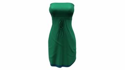 Female Green Beach Dress