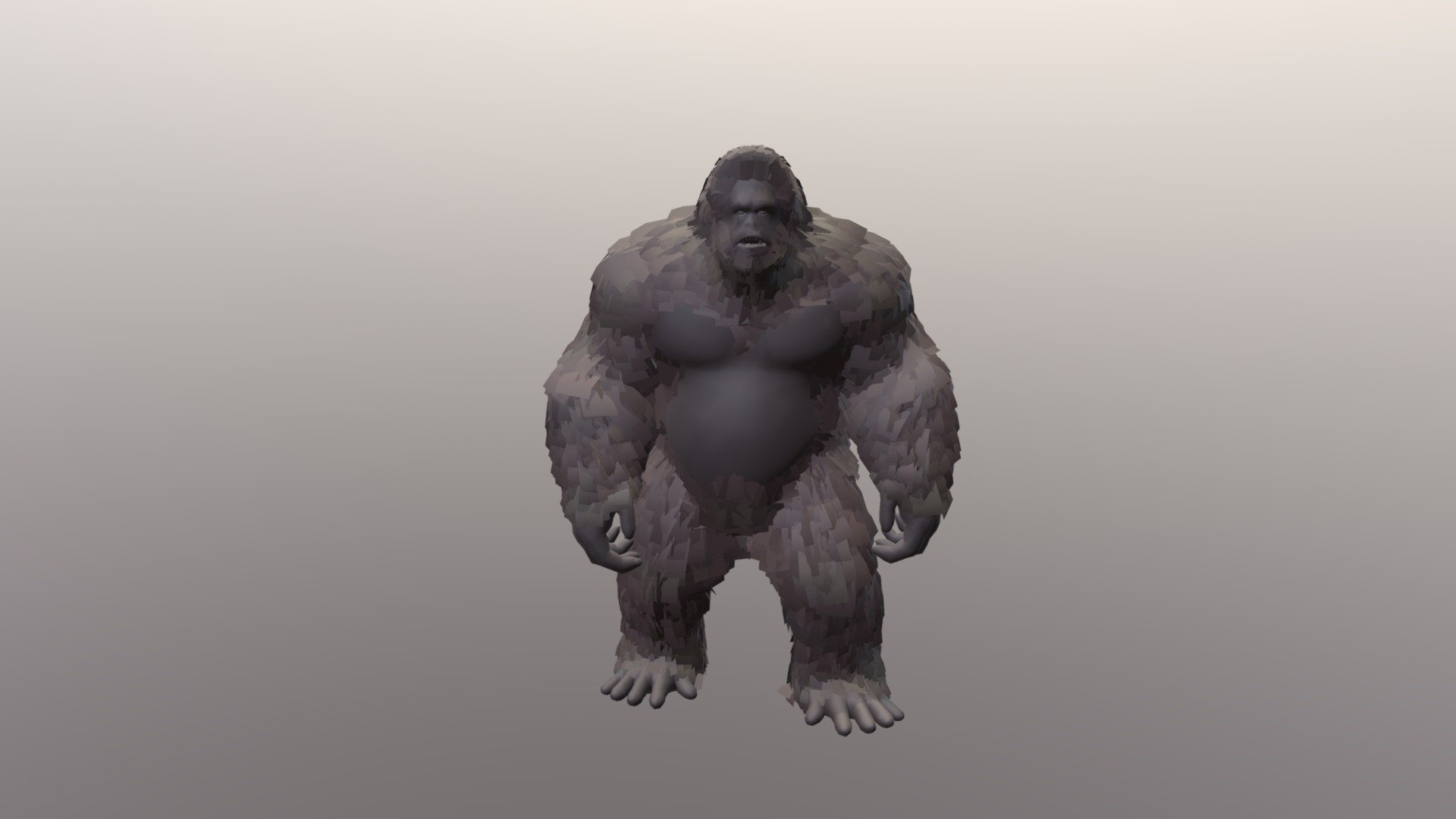 bigfoot with rig and animation and u can used this on unreal5 and unty and i make this bigfoot on blender - bigfoot - 3D model by whitehair19 (@waigt) 3d model