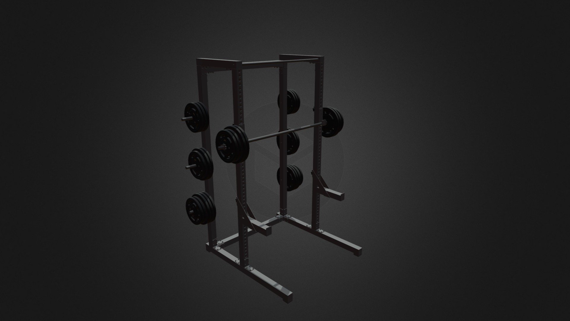 Gym Half Rack - Gym Half Rack - Buy Royalty Free 3D model by cgaxis 3d model